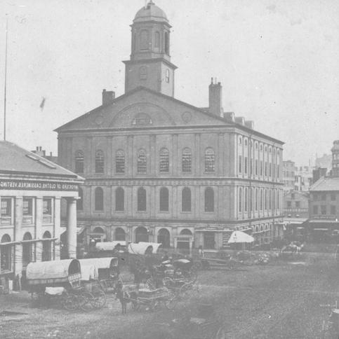 `Faneuil Hall Market` Lantern slide